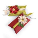 660660 Sizzix thinlits die Box Pillow Poinsettias winter wishes