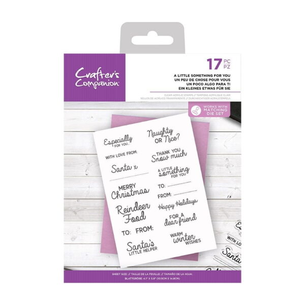 Crafters Companion A Little Something For You stamp
