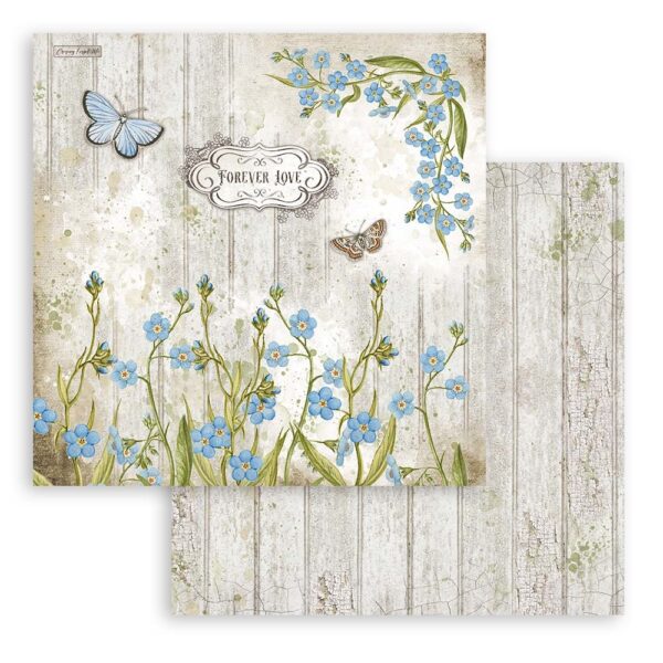 SBBS54 stamperia romantic garden house 8x8 inch paper pack 6