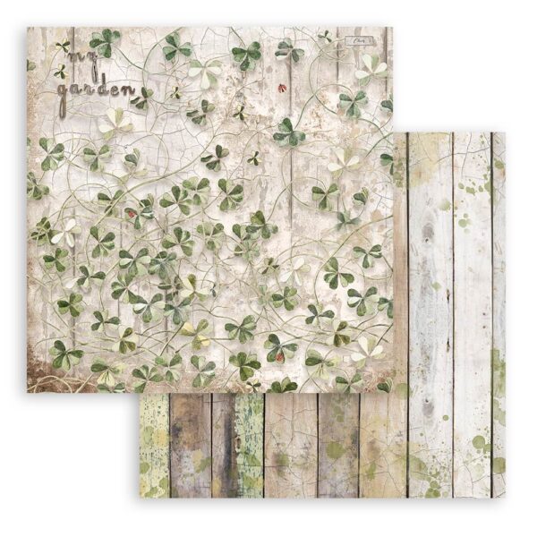SBBS54 stamperia romantic garden house 8x8 inch paper pack 8