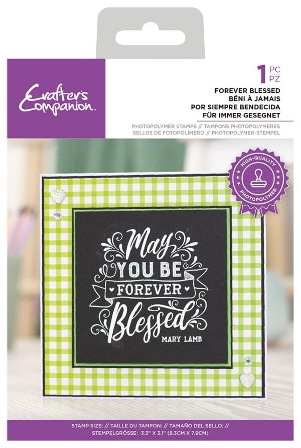 CC STP FOBL crafters companion forever blessed clear stamp