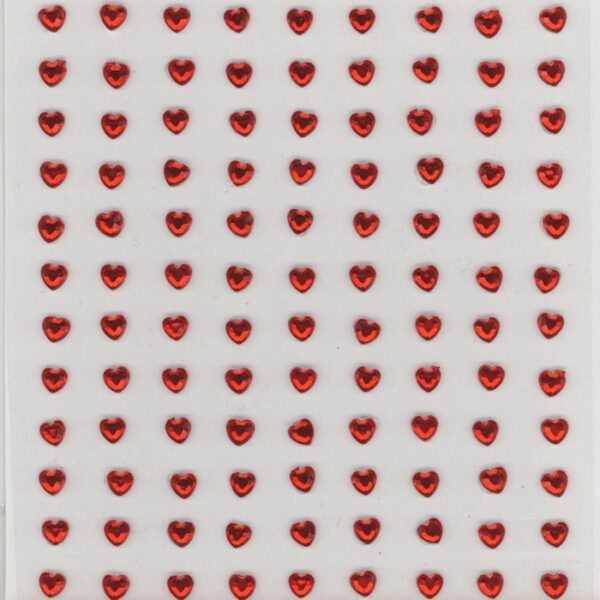 5012 010 vaessen creative strass stones red heart 4mm 2