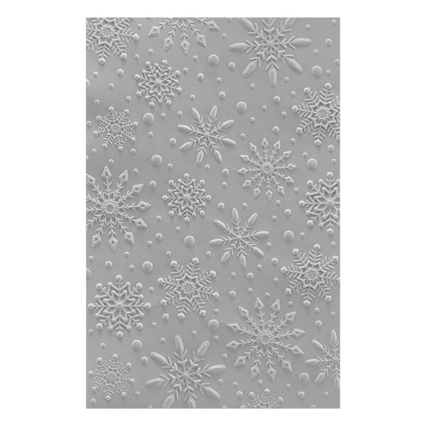 E3D 042 spellbinders flurry of snowflakes 3d embossing folder 2