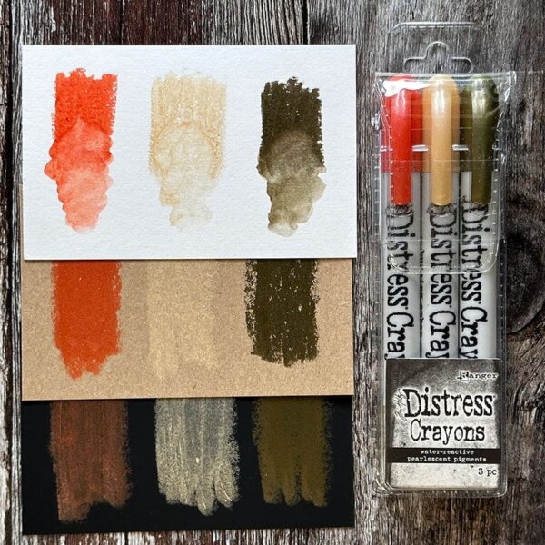 Ranger Distress Pearlescent Crayons: Halloween Set 5  - 3 st -  Tim Holtz - Bild 2