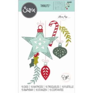 666685 sizzix thinlits die by olivia rose festive decorations