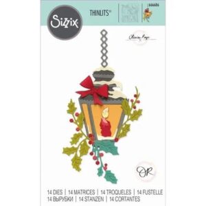 666686 sizzix thinlits die by olivia roselamp light 14pcs