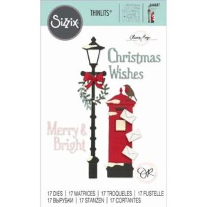 666687 sizzix thinlits die by olivia rose letters at christmas