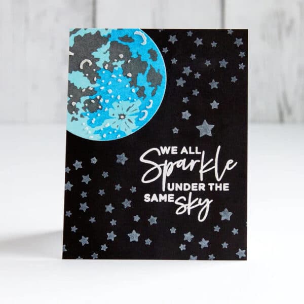 STP 037 Celestial Zodiacs Spellbinders Starstruck Sentiments clear stamps 3