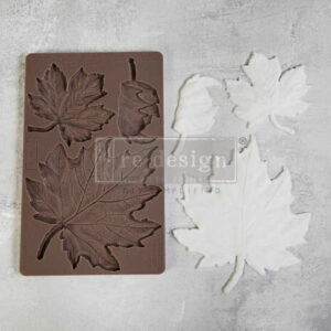 672232 re design with prima falling leaves fantasy 5x8 inch decor mould