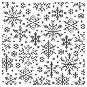 BG 156 my favorite things snowflake flurry background rubber stamp