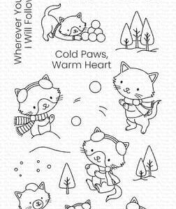 CS 843 my favorite things winter kittens clear stamps