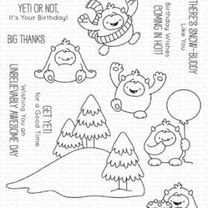 JB 022 my favorite things yeti or not clear stamps