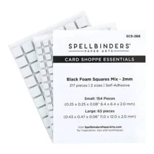 SCS 266 spellbinders self adhesive foam squares mix 2mm black 217pcs