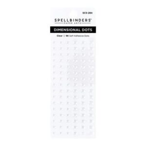 SCS 284 spellbinders dimensional clear enamel dots 96pcs