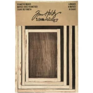 TH93279 idea ology tim holtz vignette boxes 4pcs