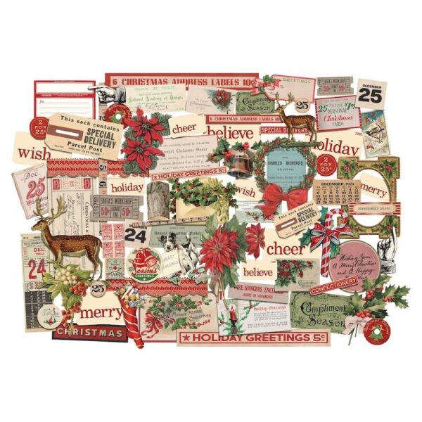 TH94187 idea ology tim holtz christmas ephemera pack 2021 2