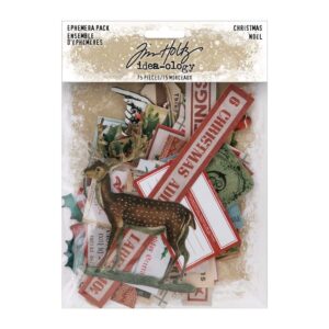 TH94187 idea ology tim holtz christmas ephemera pack 2021