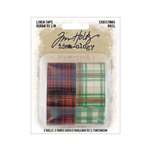 TH94299 idea ology tim holtz linen tape patchwork christmas