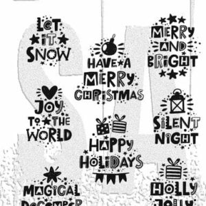 CMS496 stampers anonymous holiday whatnots tim holtz cling stamps