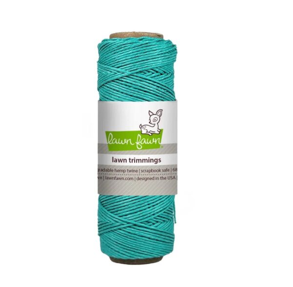 LF3462 lawn fawn turquoise hemp twine