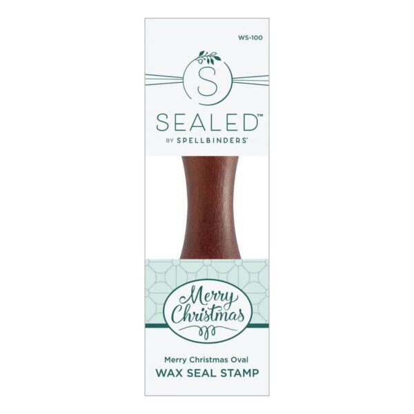 Spellbinders Merry Christmas 3D Wax Seal Stamp