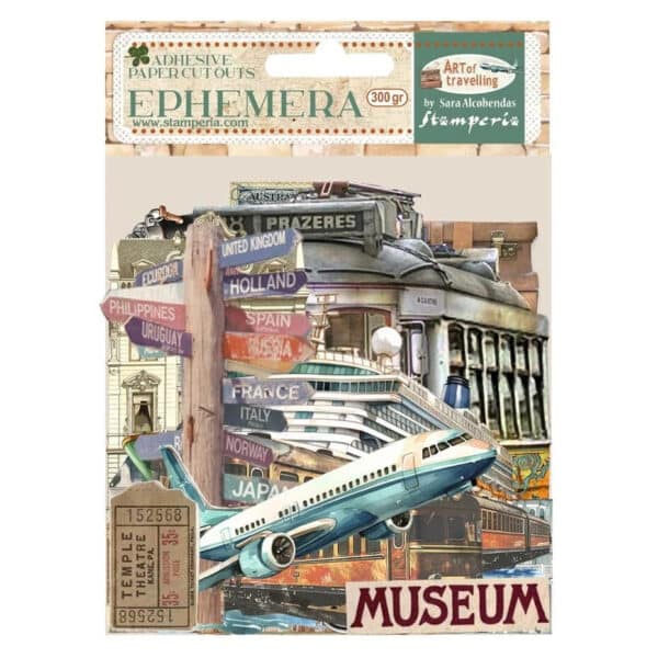 Stamperia Art of Travelling Ephemera (35pcs)