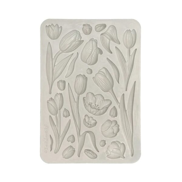 Stamperia Art of Travelling A5 Silicon Mould Tulips