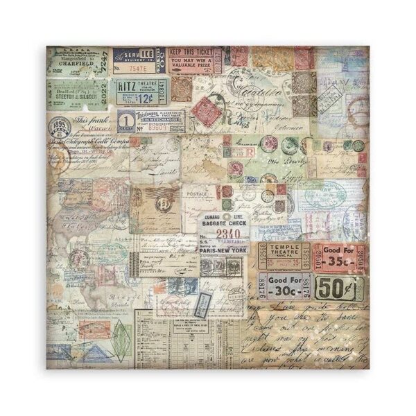 Stamperia Art of Travelling 8x8 Inch Paper Pack Maxi (Single Face) - Bild 9