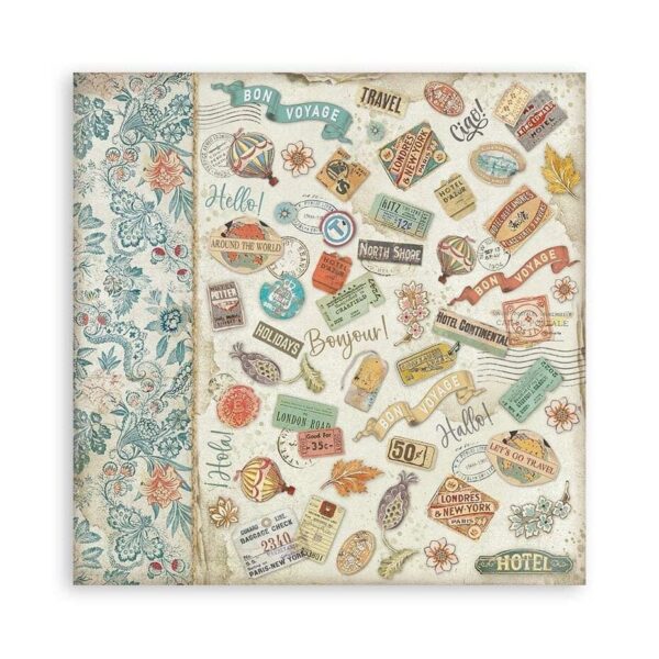 Stamperia Art of Travelling 12x12 Inch Paper Pack Maxi (Single Face) - Bild 7