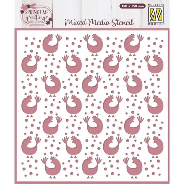 Nellies Choice Mixed Media Stencil Chicken