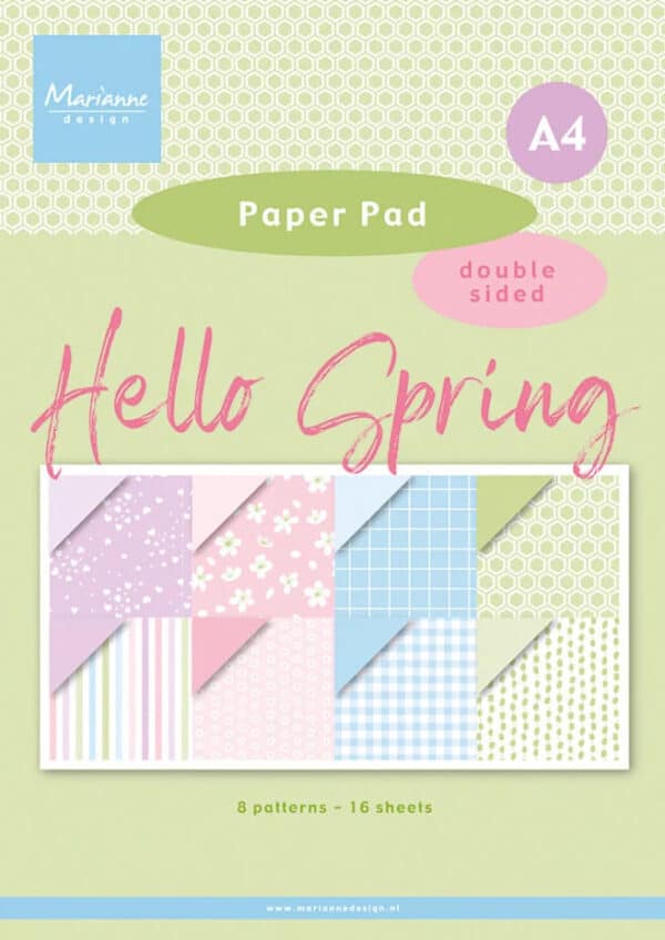 Marianne Design Paper Pad Hello Spring- A4