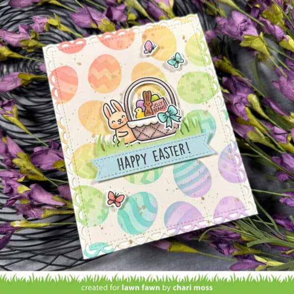 Easter Egg Background Lawn Clippings Coloring Stencils - Bild 3