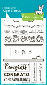 Lawn Fawn Clear Stamps Simply Celebrate Graduation