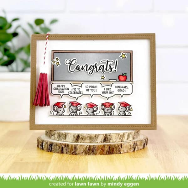 Lawn Fawn Clear Stamps Simply Celebrate Graduation - Bild 2