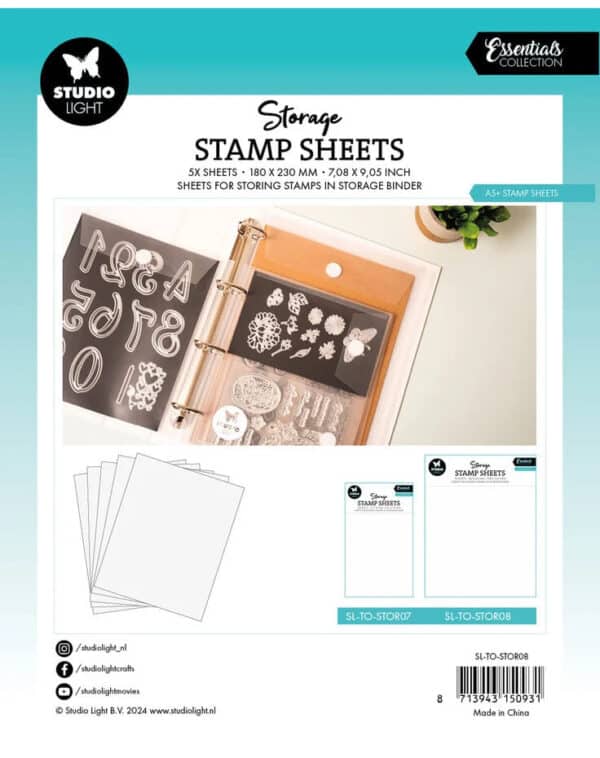 Studio Light Essential Storage Stamp Sheets A5+ Stamp Sheets (10pcs) - Bild 2