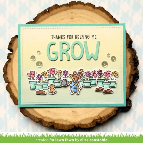 Lawn Fawn Clear Stamps Garden Mouse - Bild 2