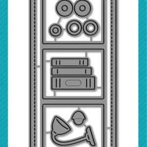 Lawn Cuts Dies Stitched Bookmark