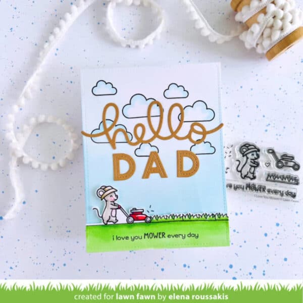 Lawn Fawn Clear Stamps I Love You Mower - Bild 2