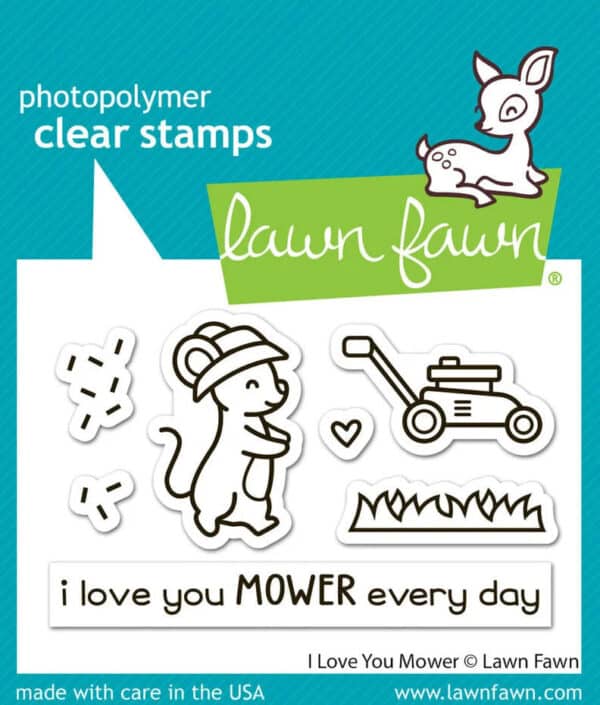 Lawn Fawn Clear Stamps I Love You Mower