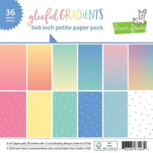 Lawn Fawn Gleeful Gradients Petite Paper Pack 6x6'