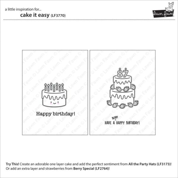 Lawn Fawn Clear Stamps Cake It Easy - Bild 2