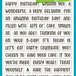 Lawn Fawn Clear Stamps Henry's Build-A-Sentiment Birthday