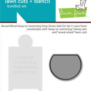 Lawn Cuts Reveal Wheel Keep on Swimming Drop-Down Add-On Set Lawn Cuts + Stencil