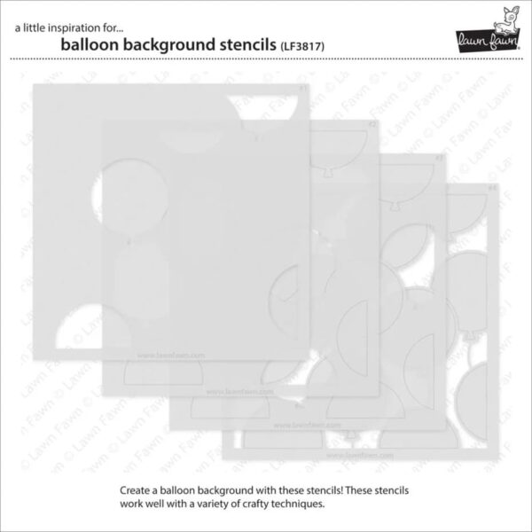 Lawn Fawn Balloon Background Layering Stencils - Bild 2