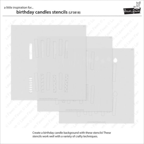 Lawn Fawn Birthday Candles Layering Stencils - Bild 2