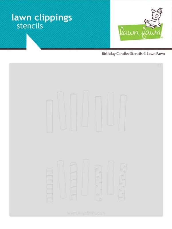 Lawn Fawn Birthday Candles Layering Stencils