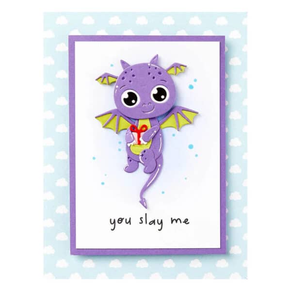 Spellbinders Dancin' Birthday Dragon Etched Dies - Bild 3