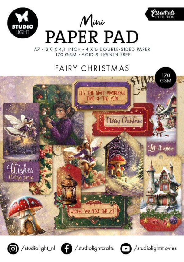 Studio Light Winter Wonderland A7 Essentials Mini Paper Pad