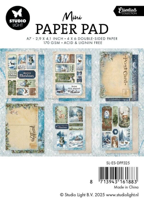 Studio Light Winter Wonderland A7 Essentials Mini Paper Pad - Bild 2