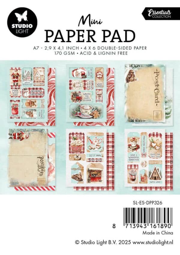 Studio Light Cozy Christmas A7 Essentials Mini Paper Pad - Bild 2